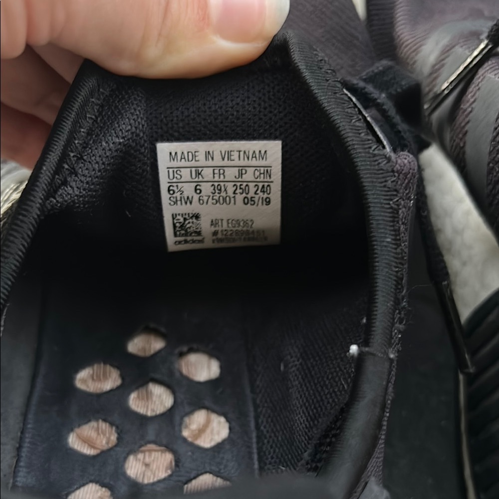 Adidas Black and White NMD Sneakers with Boost Cushioning - Picture 4 of 5